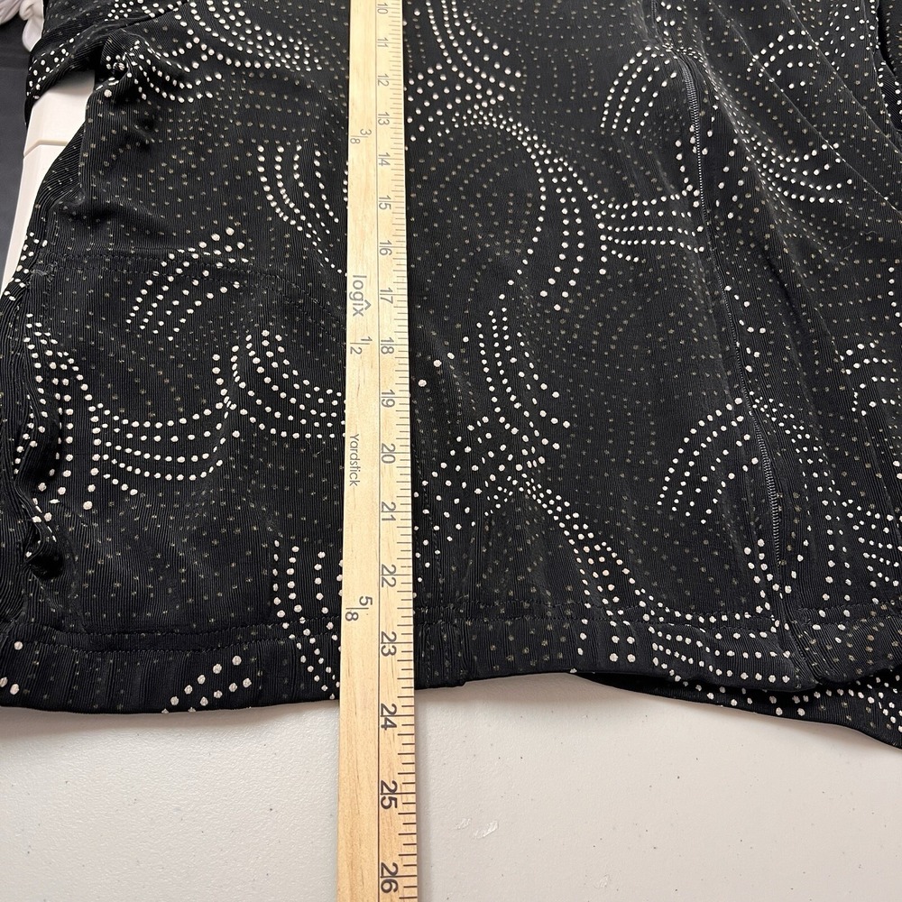 Vintage Touch Women Large Black/White Zipper Jacket Blouse W/pockets Witchy Goth - Picture 8 of 9